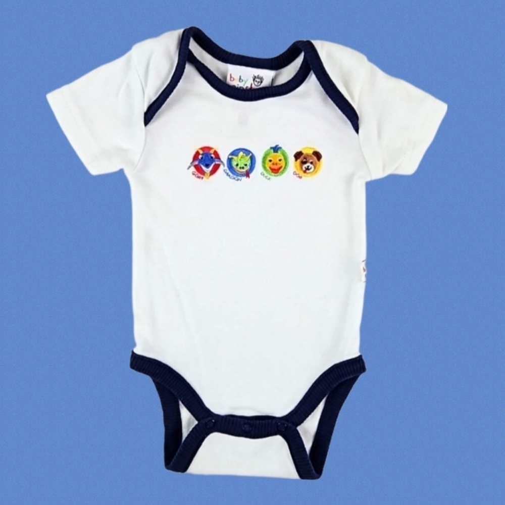 Newborn Baby Einstein Cotton One Piece Romper Bodysuit Outfit White Multi NB